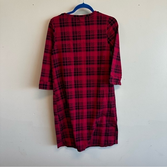 Soma Beautiful Plaid Black & Red night gown. Night dress. Size Small - Picture 2 of 5